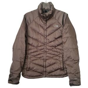 The North Face Womens Aconcagua Jacket Olive Color Goose Down Fill Size Large